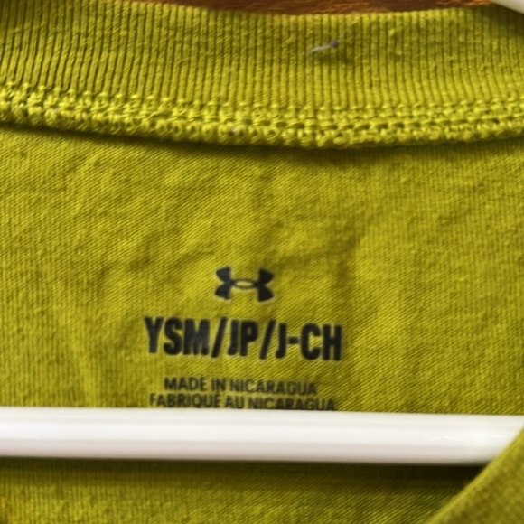 Under Armour youth green long sleeve shirt YSM - Picture 2 of 3